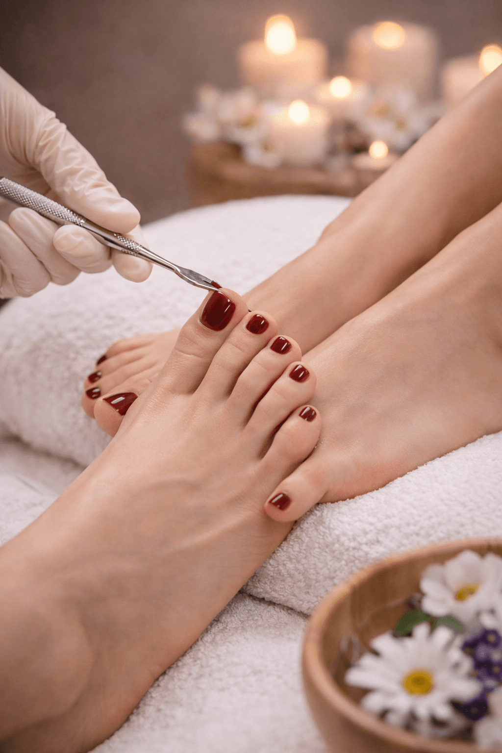 PEDICURE CURATIVA CON SEMIPERMANENTE